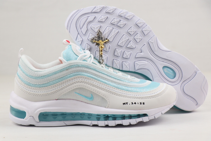 Women 2020 Nike Air Max 97 White Baby Blue Shoes